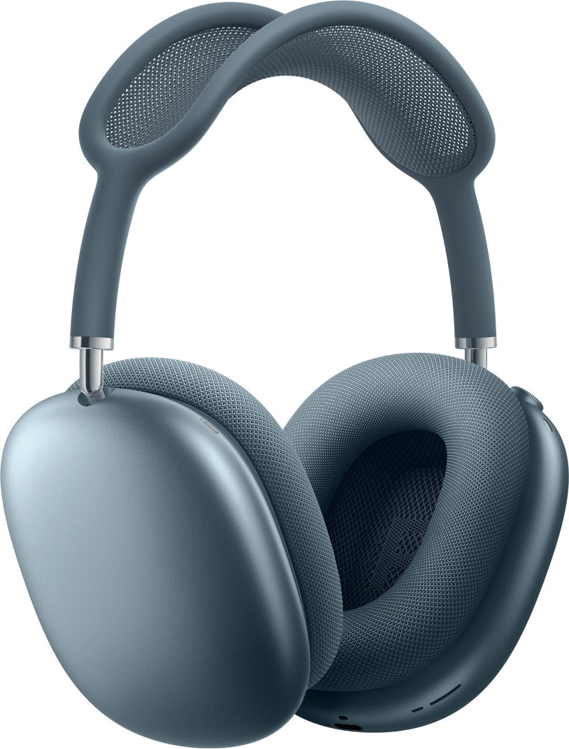 AirPods Max 2 headphones, blue color, side exterior